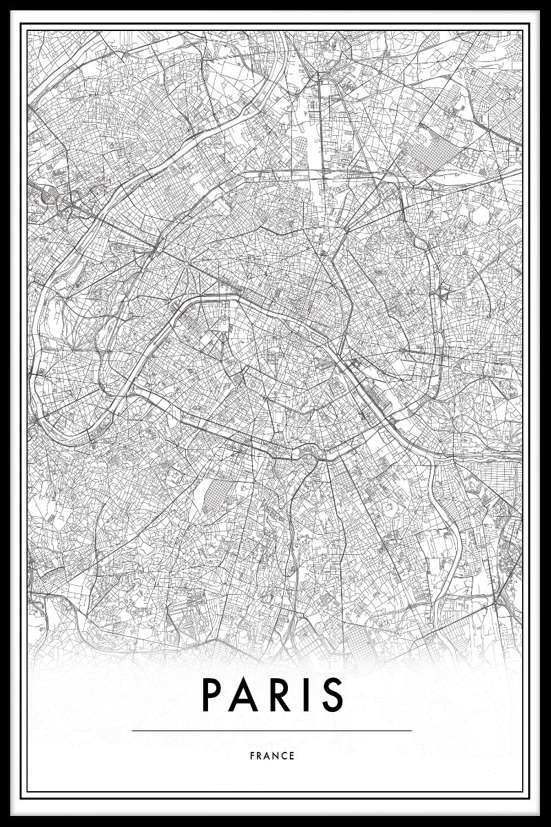 Items op de kaart van Parijs Frankrijk