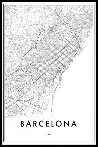  Kaartvermeldingen van Barcelona Spanje
