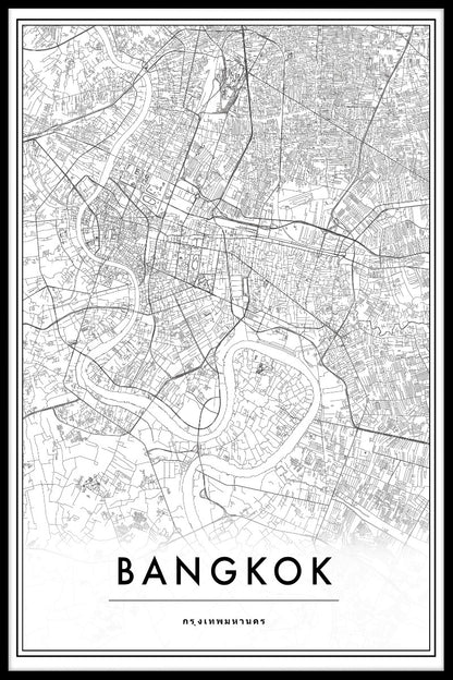  De kaartposter van Bangkok Thailand