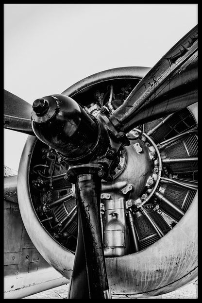  Vintage Propeller Vliegtuig Poster