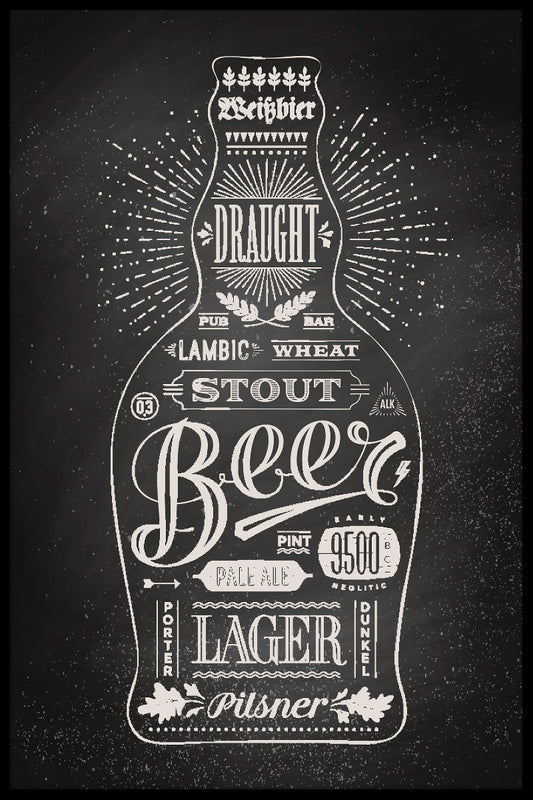  Flesje bier poster