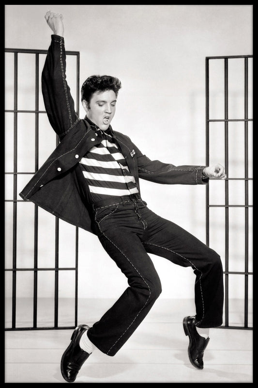  Dansende vintage poster van Elvis