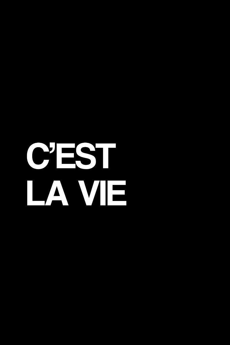  Cest La Vie-poster