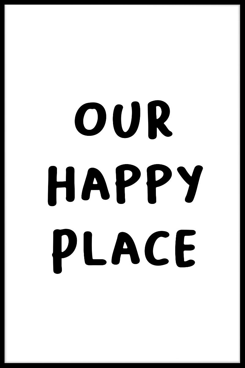  Onze Happy Place-poster