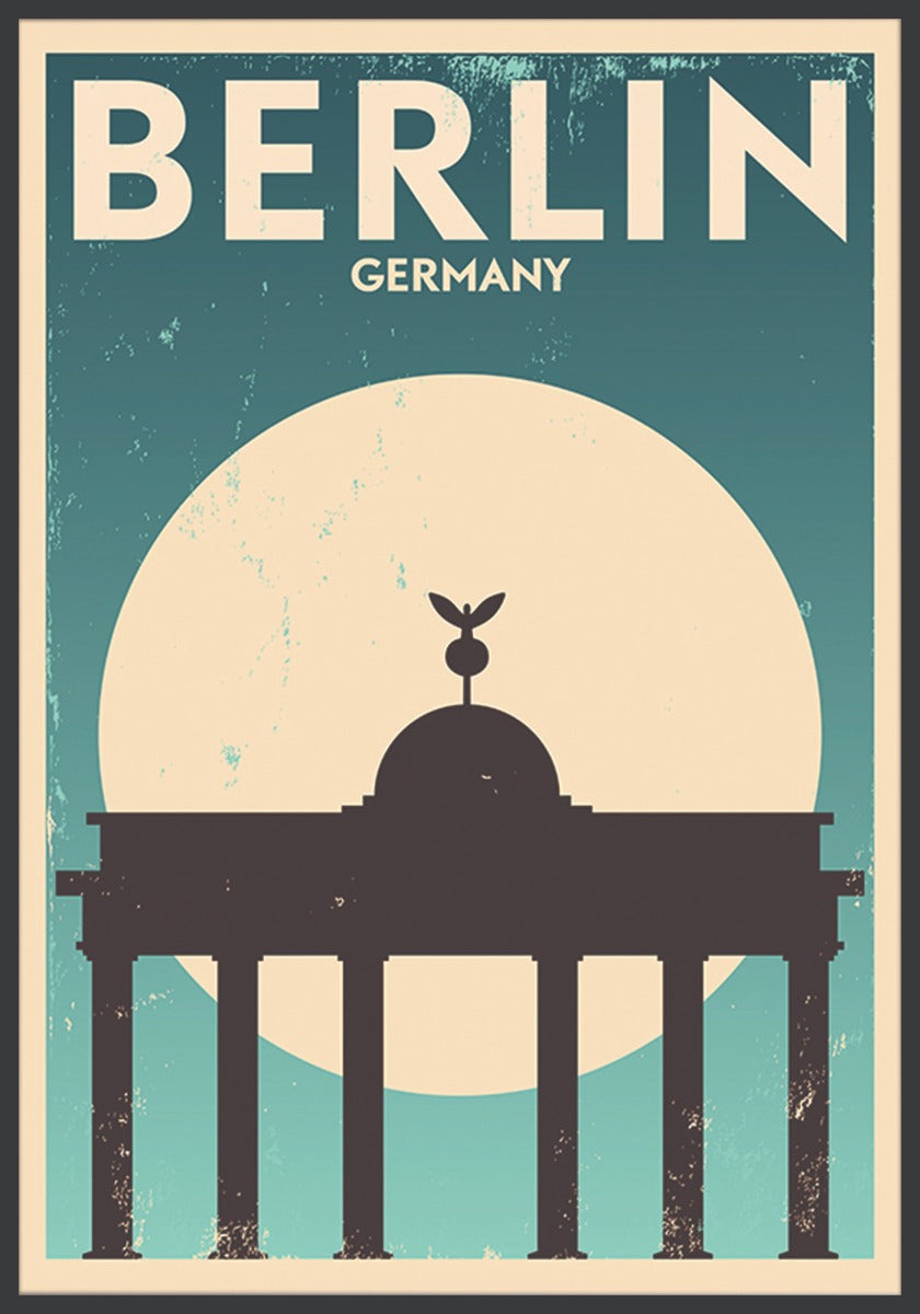 Vintage affiche van Berlijn