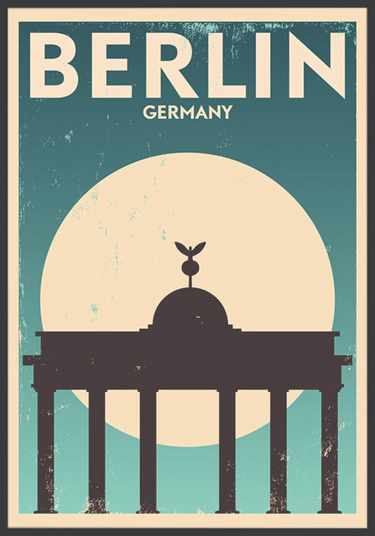 Vintage affiche van Berlijn