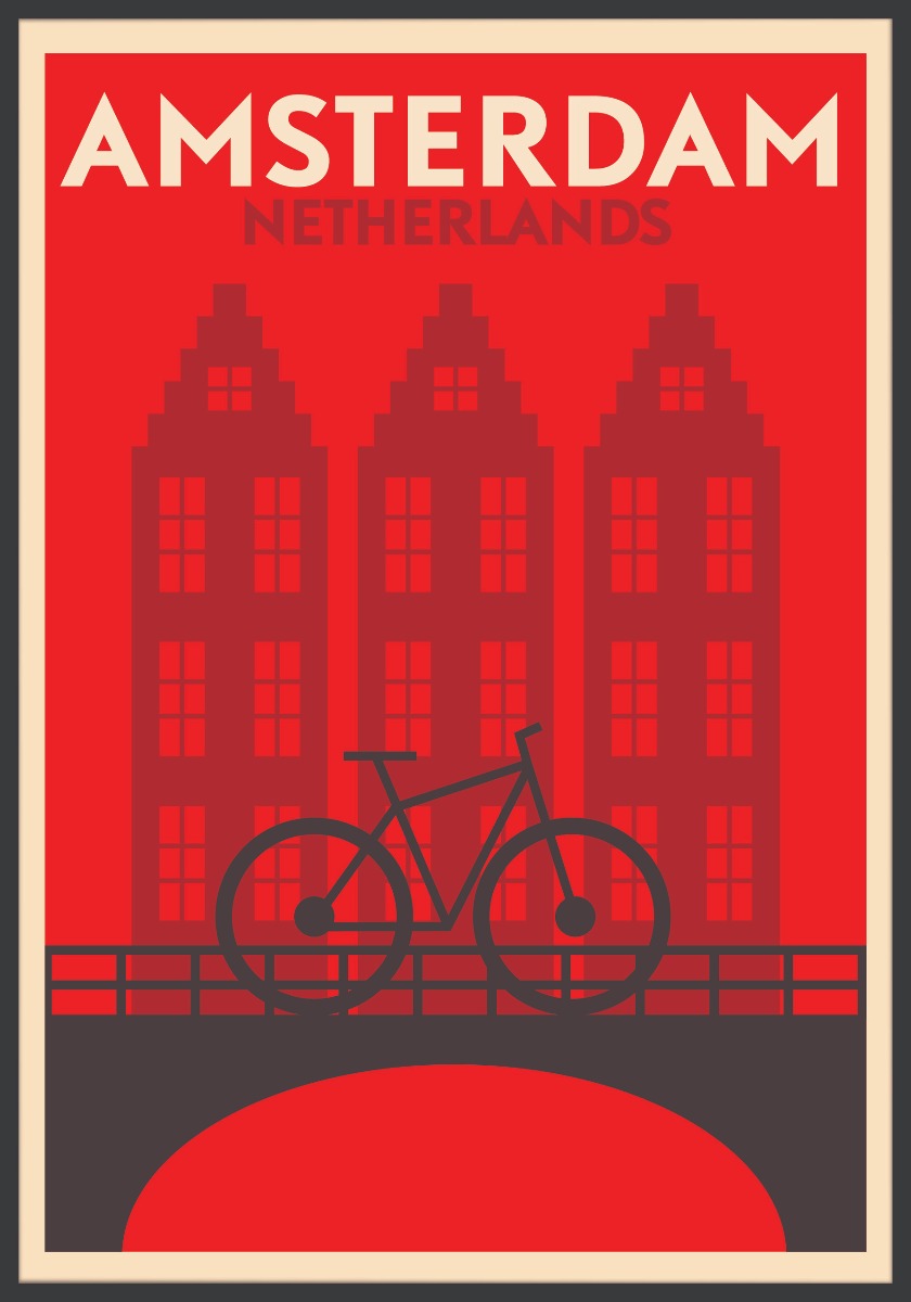  De Uitstekende Affiche van Amsterdam