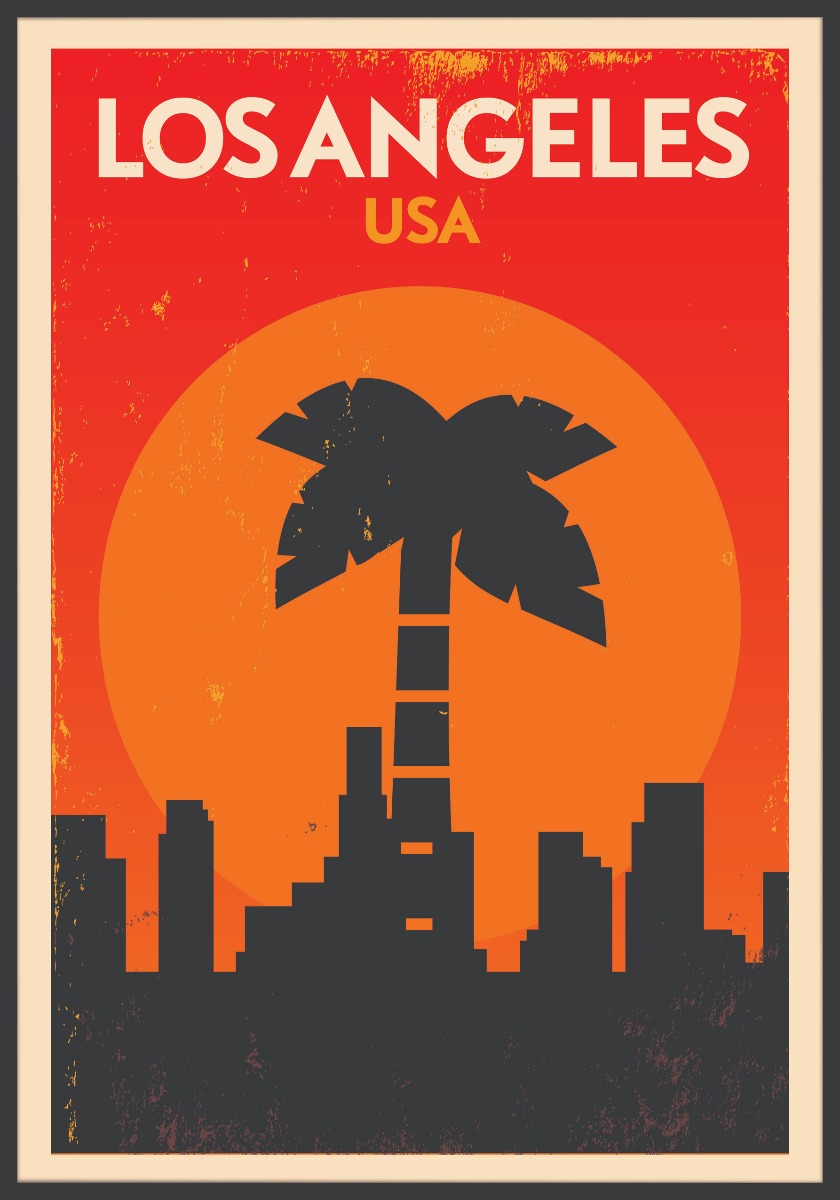  De uitstekende affiche van Los Angeles