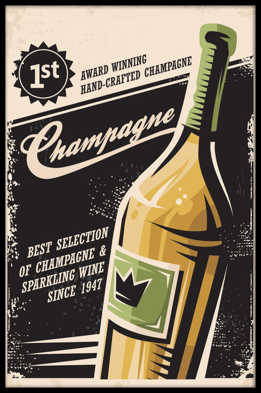  Champagne vintage affiche