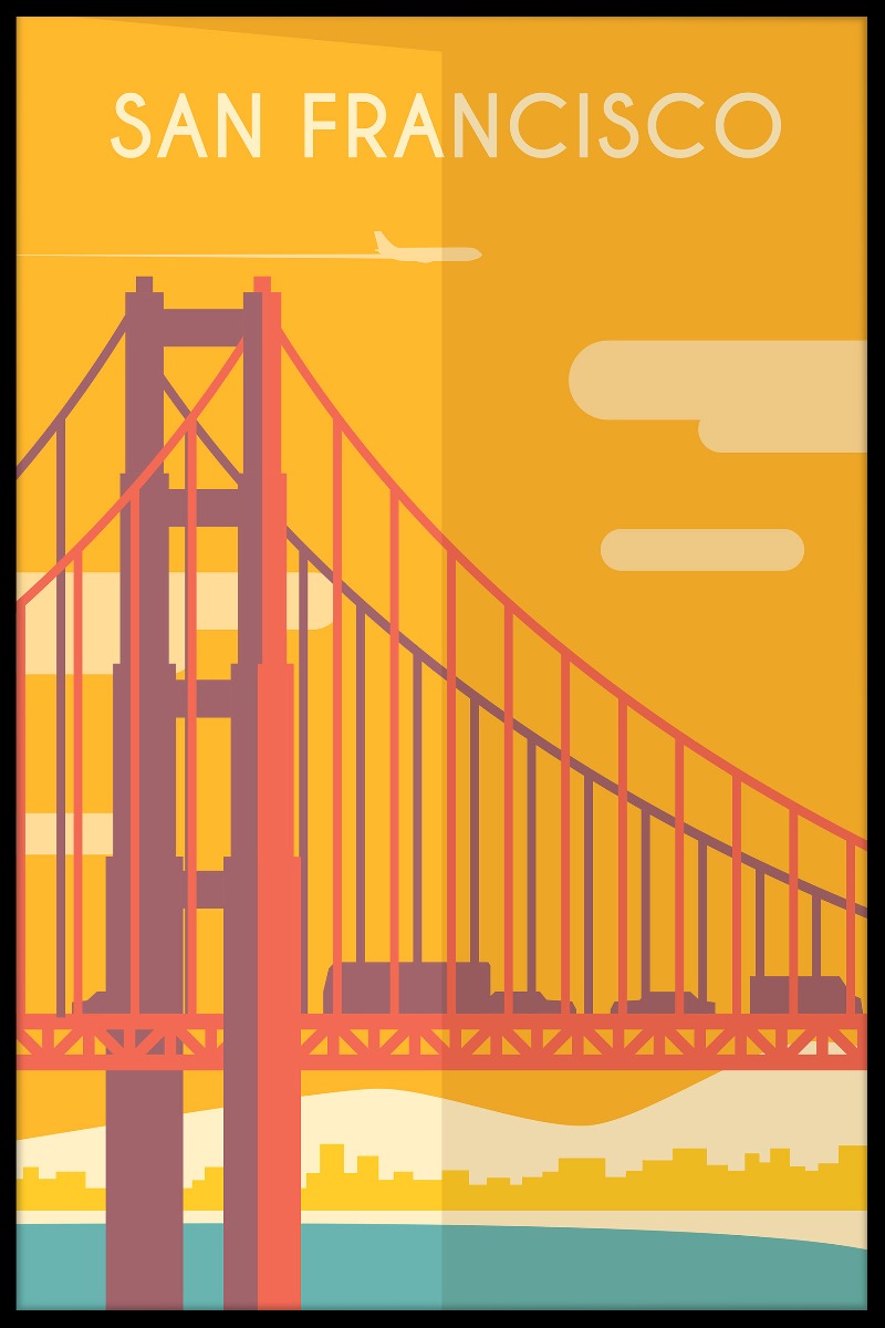  Vintage de reisposters van San Francisco