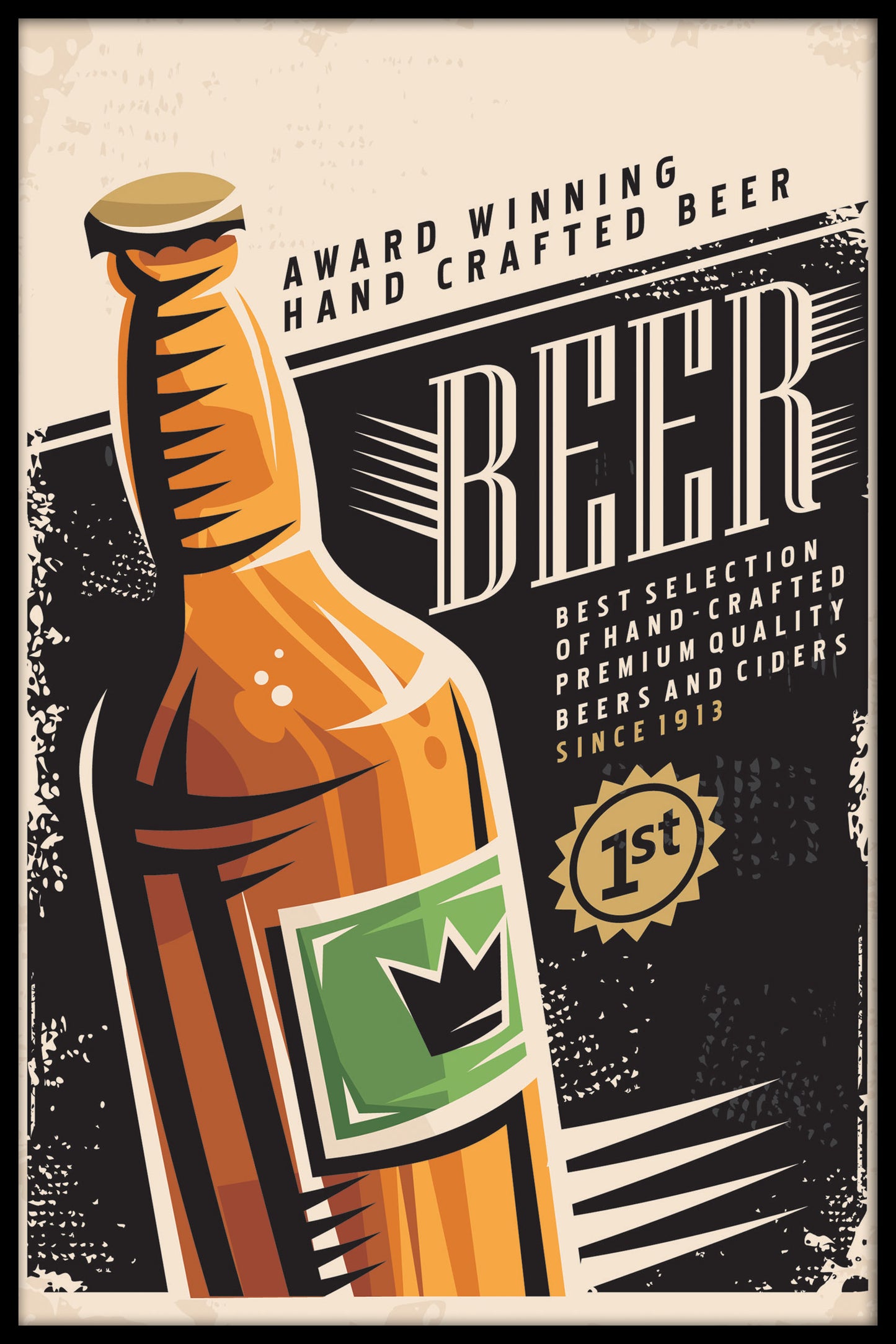  Bier vintage poster