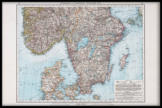 Scandinavië kaart 1896 N02 stuks