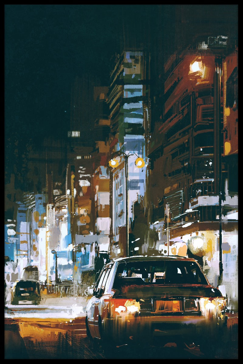  Stadsstraat schilderij N02 poster