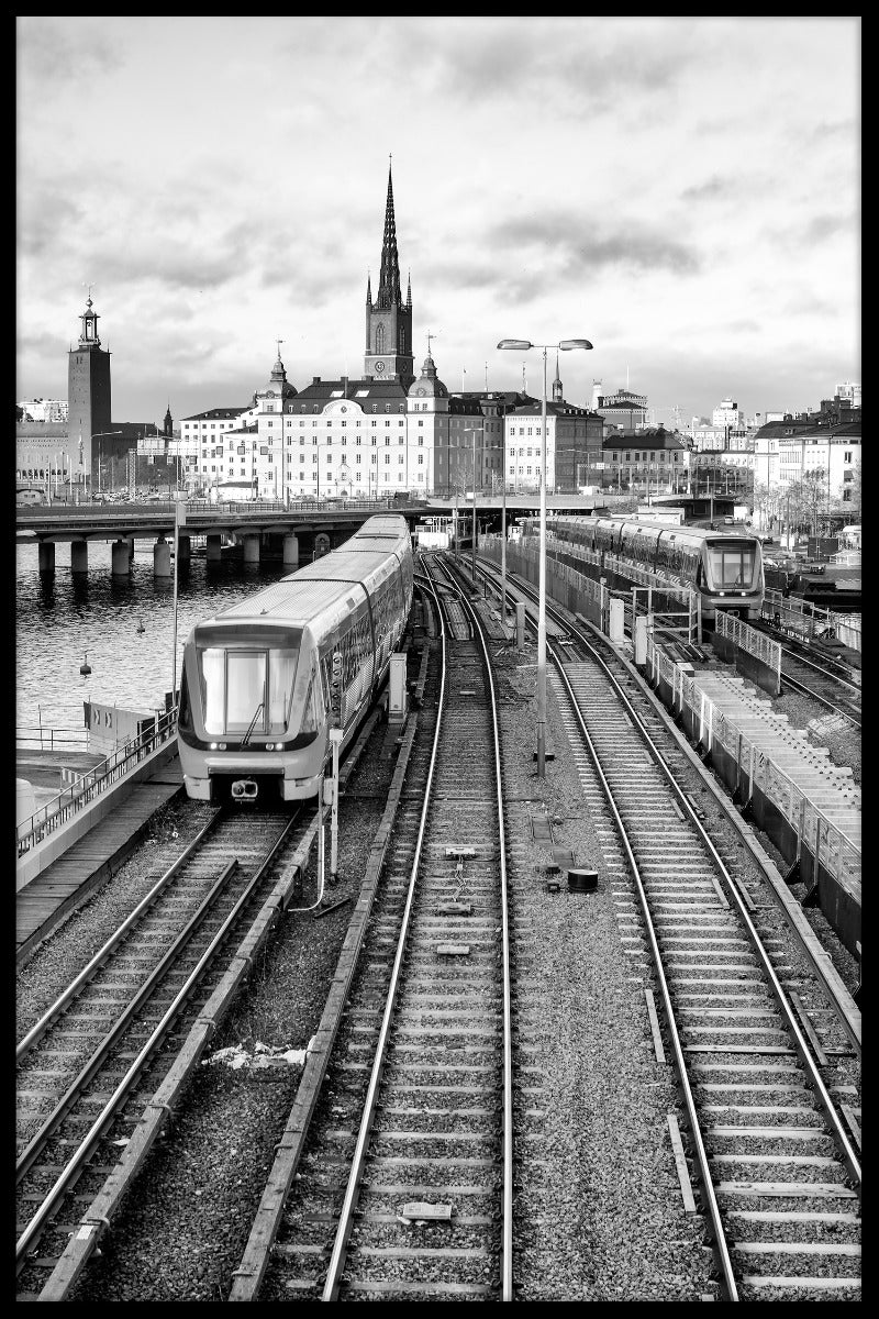  Stockholm treinrails poster