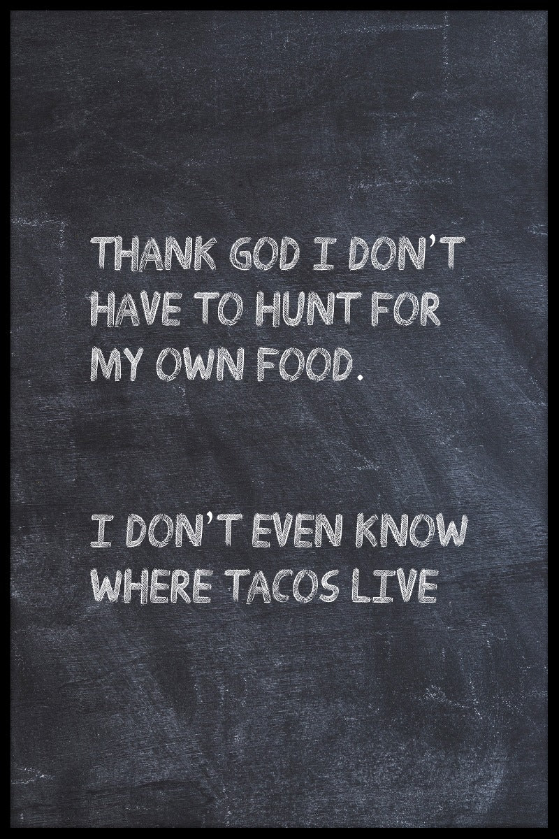  poster Waar leven Taco's