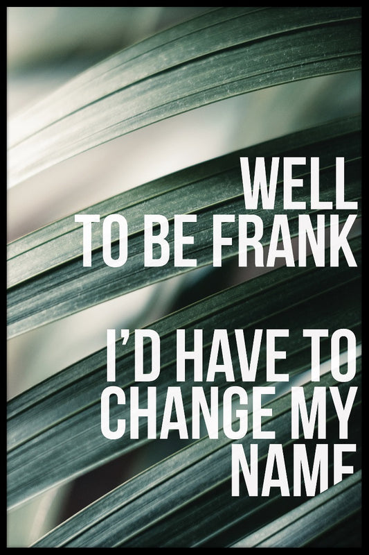  Goed om Frank N02 poster te zijn