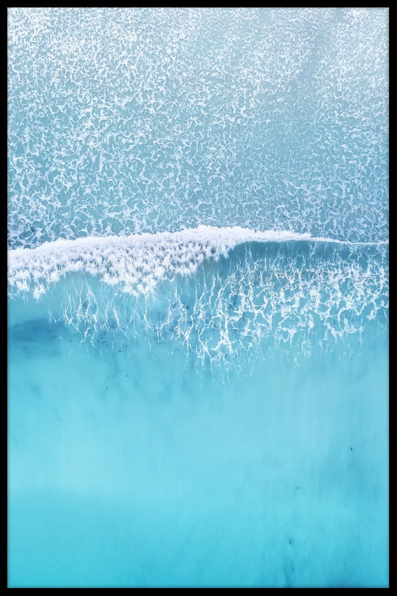  Luchtfoto Beach Wave-poster