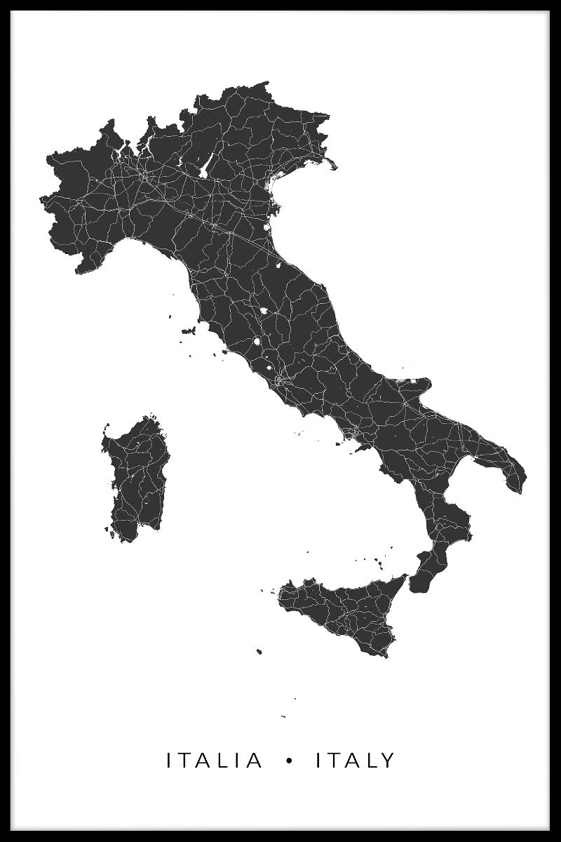  Italië Kaart N02 vermeldingen