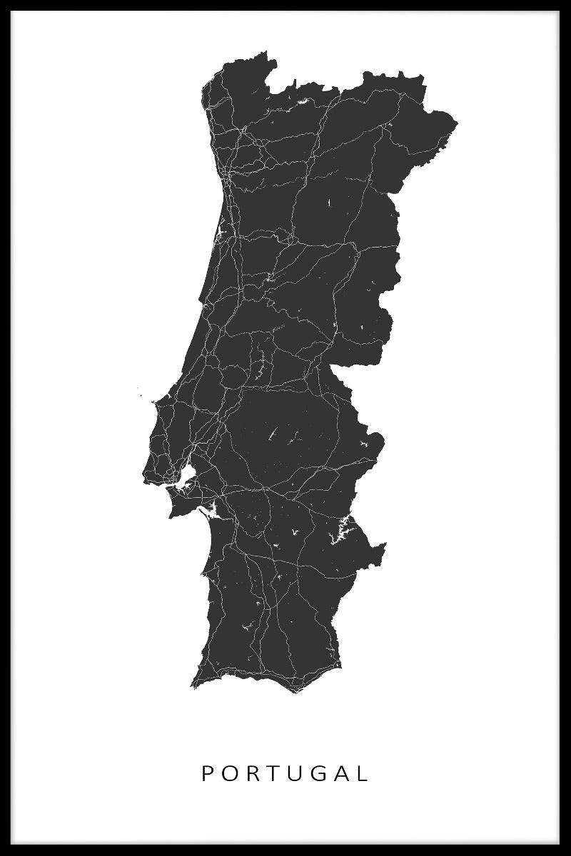  Portugal kaartposter pp