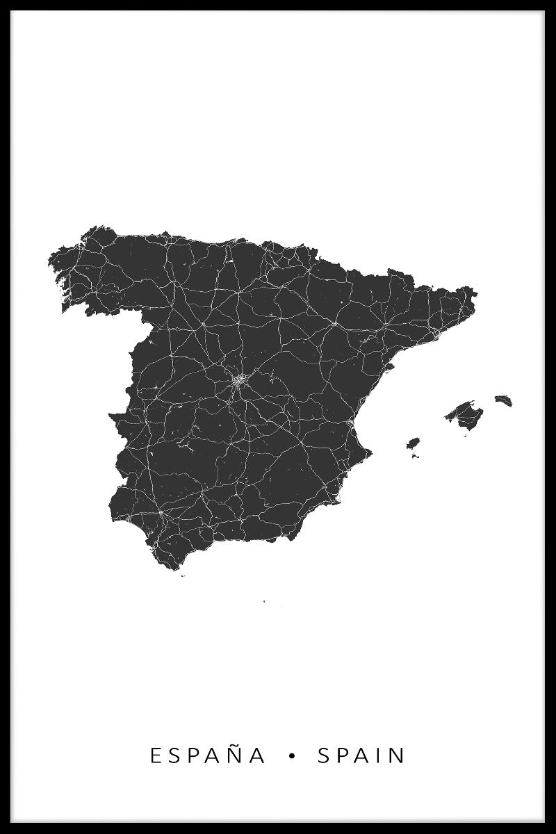  Spanje Kaart N02 vermeldingen