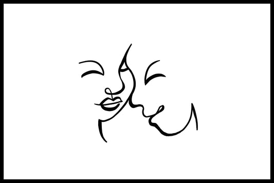  Paar Line Art Posters