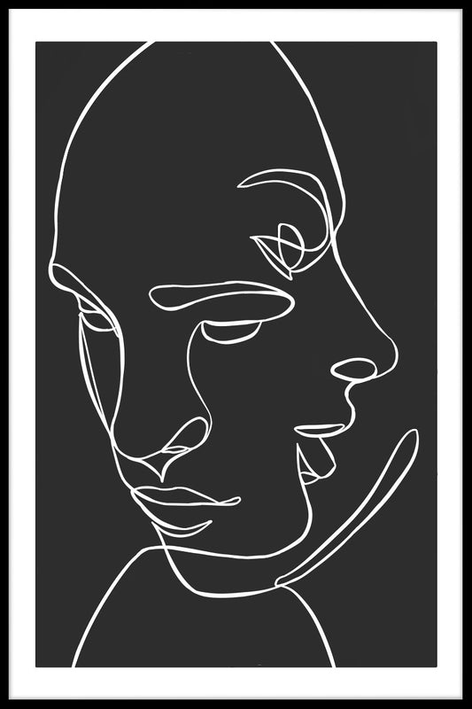  Poster met twee gezichten