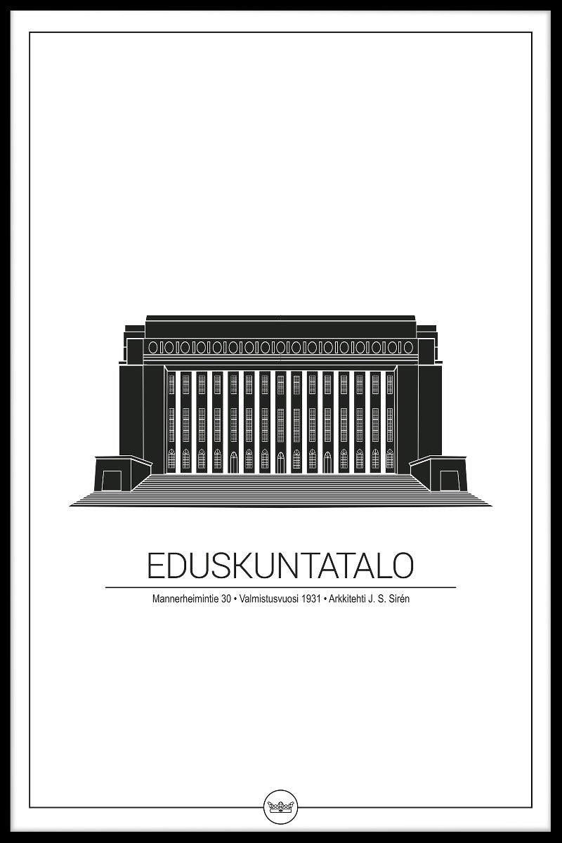  Riksdaghuset Helsinki-affiches
