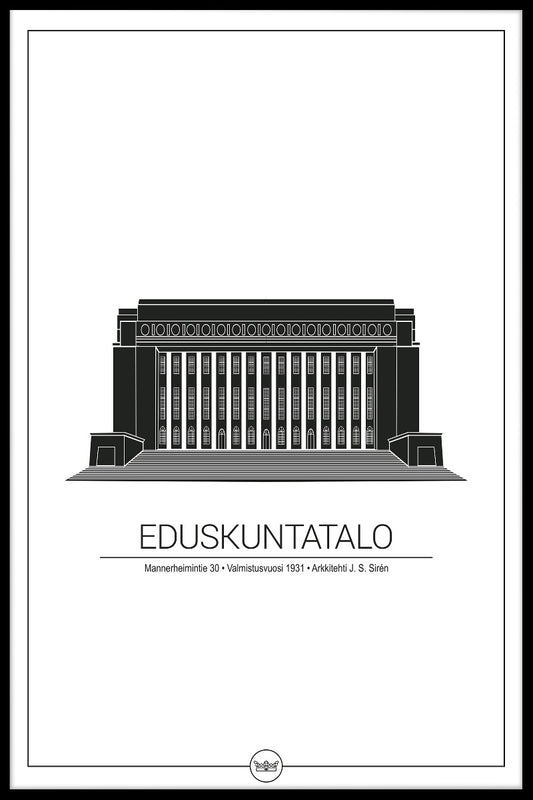  Riksdaghuset Helsinki-affiches