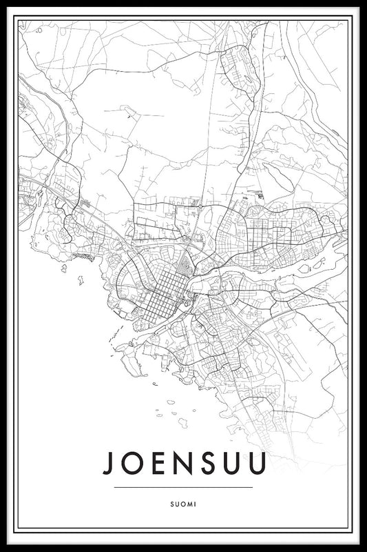  Joensuu kaart N02 poster