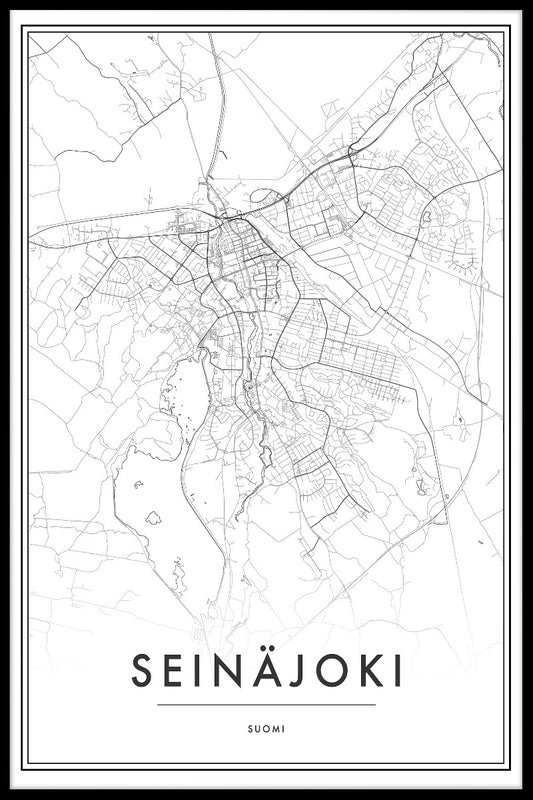  Seinäjoki-kaart N02-poster