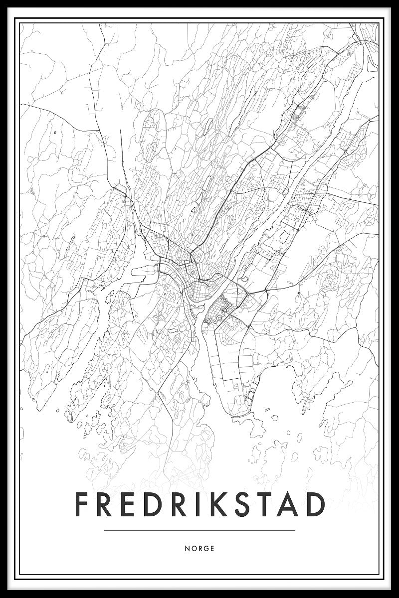  Kaartaffiches van Fredrikstad