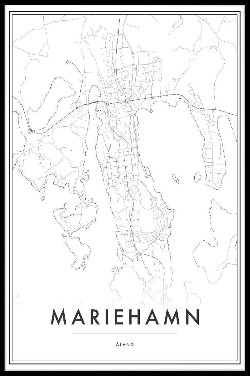  Mariehamn Kaart posters