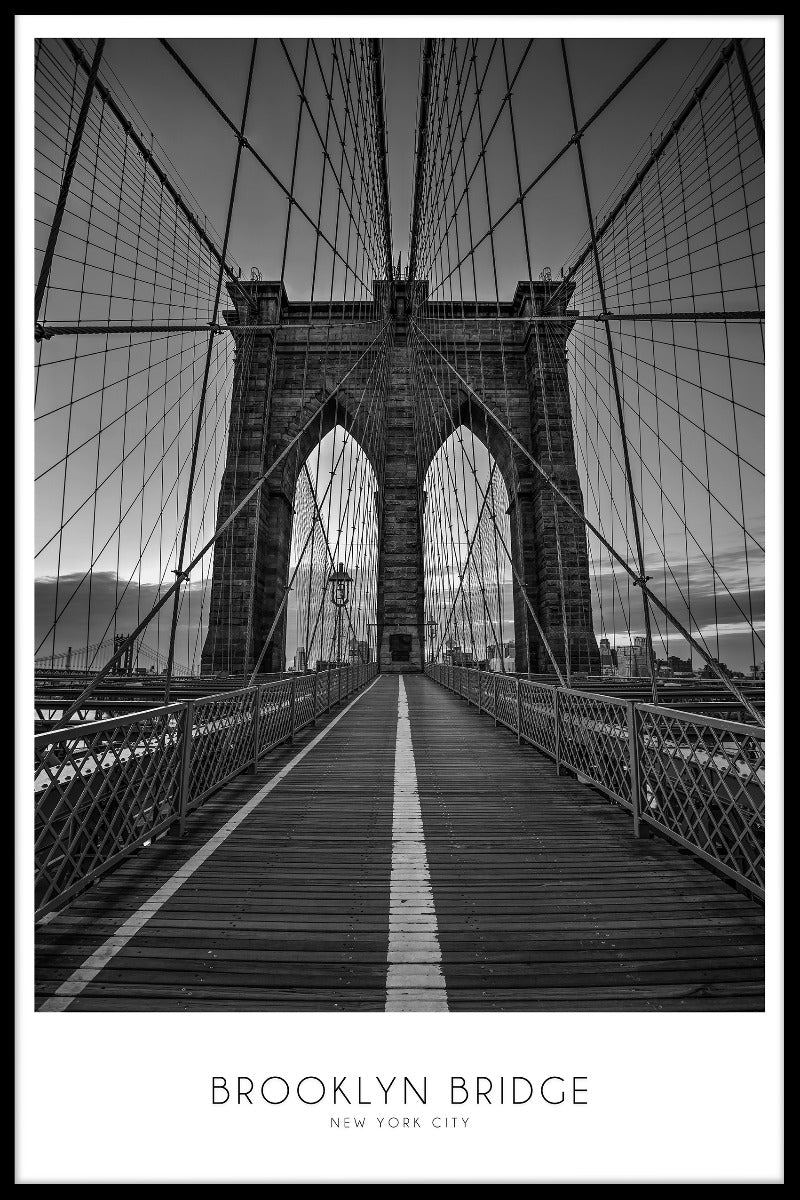  NYC Brooklyn Bridge-poster