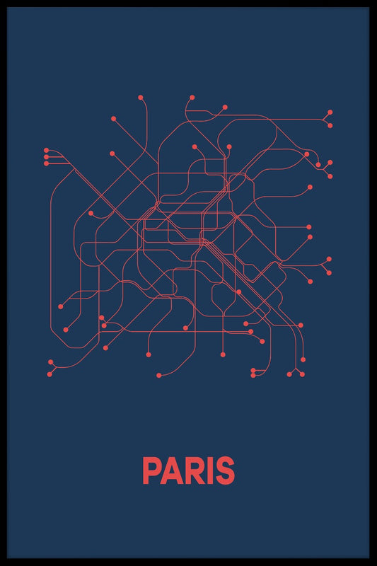  Invoer op de kaart van de metro van Parijs