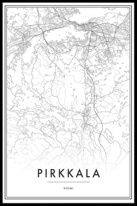  Pirkkala kaart poster-p