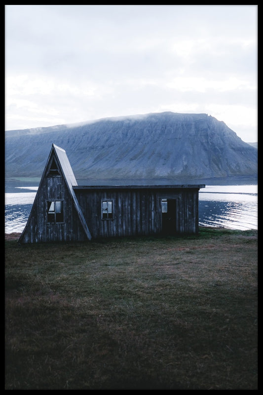  Oude houten huis IJsland poster