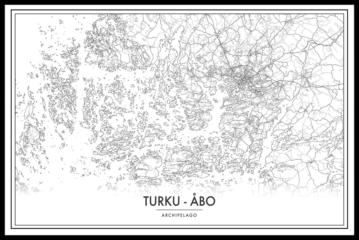  Kaartvermeldingen voor de kaart van de archipel van Turku