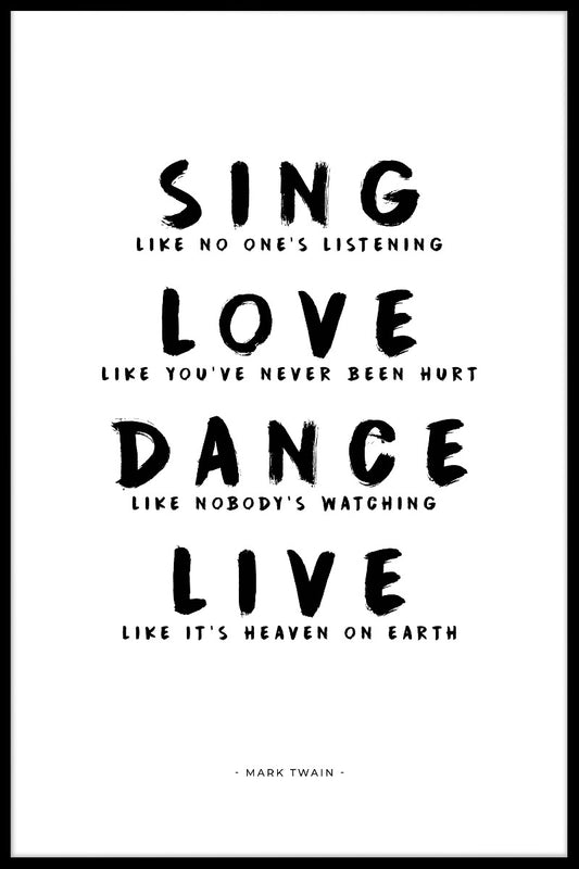 Sing Love Dance Live Poster