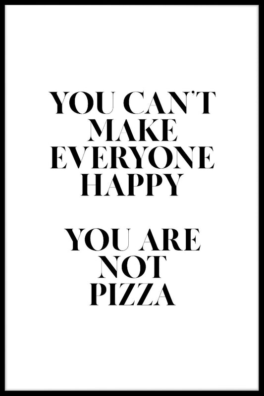  Je bent geen pizzabezorger