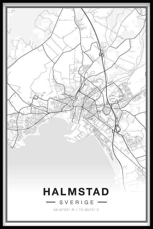 Items op de Halmstad-kaart
