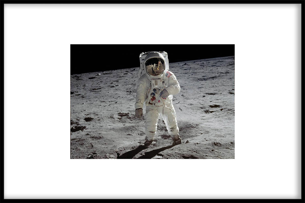  Een man op de maan-poster