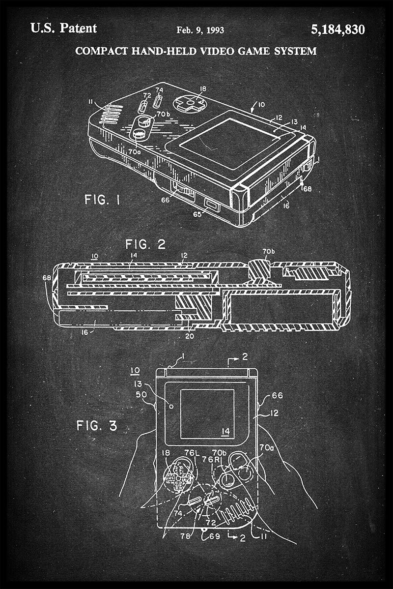  Gameboy patentposter-p