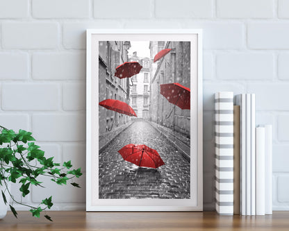  Rode paraplu's poster