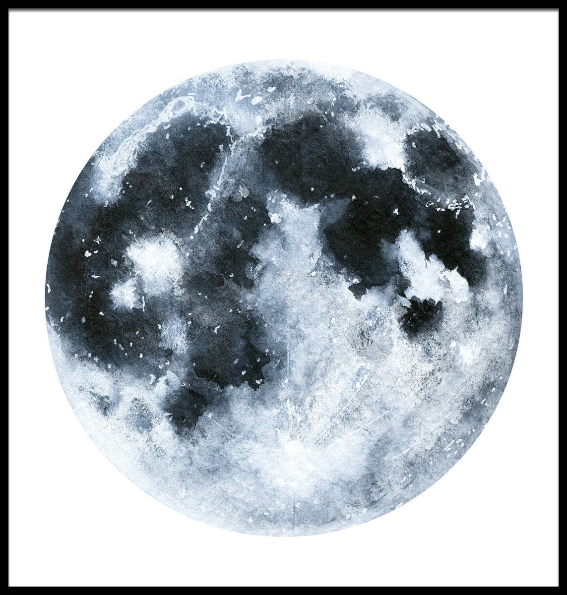  Maan illustratie poster