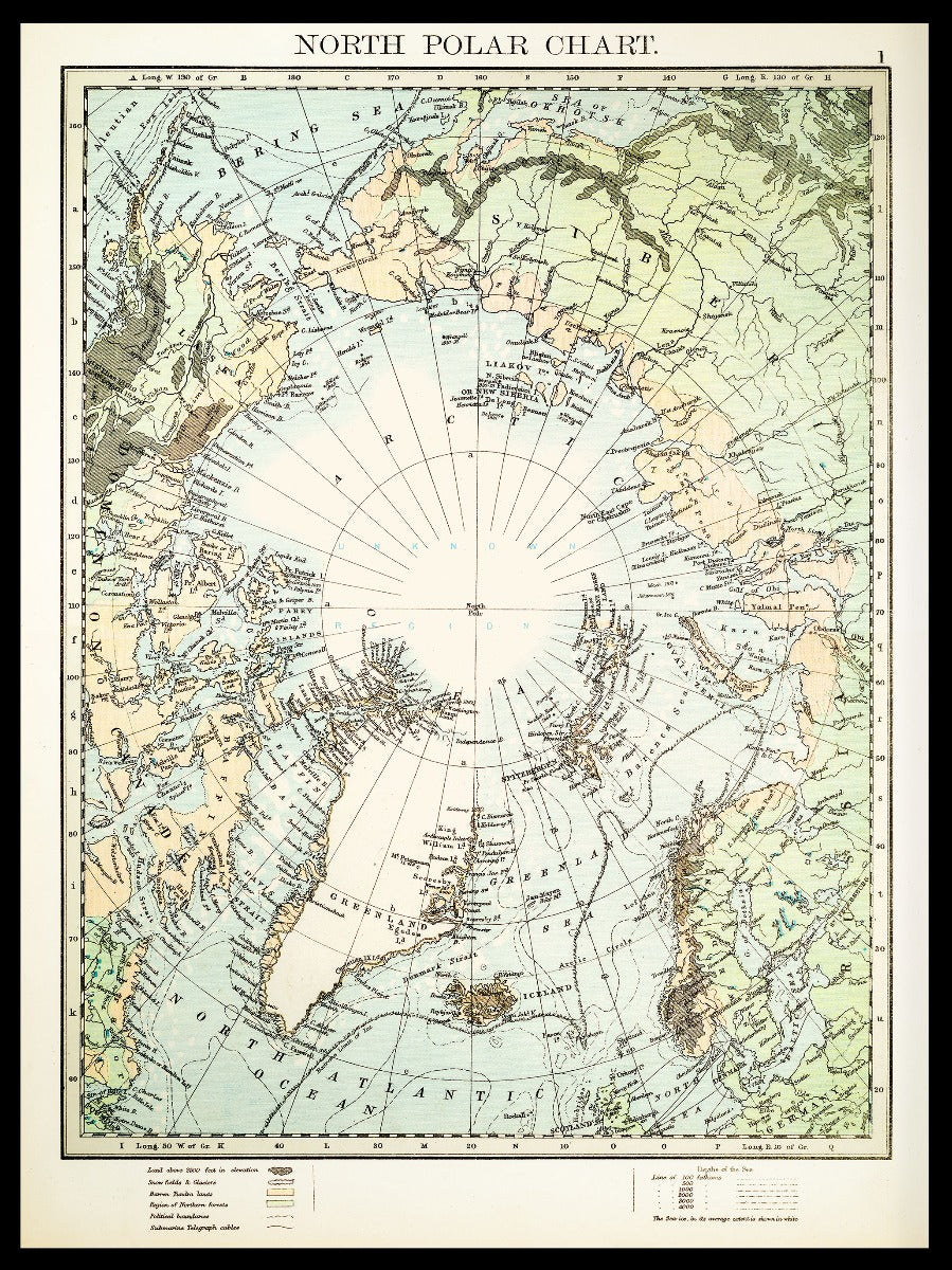  Noordpoolkaart 1897 inzendingen