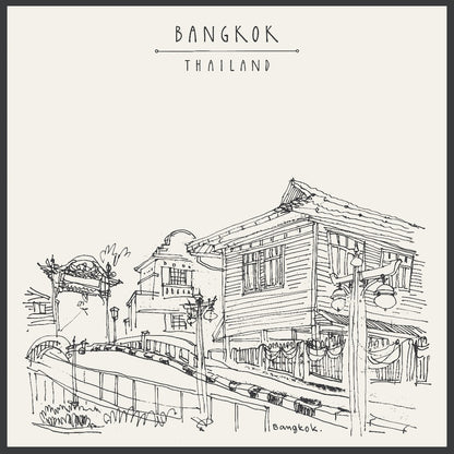  Bangkok Thailand Illustratie N02 items