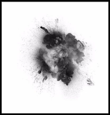 Zwarte explosie illustratie poster