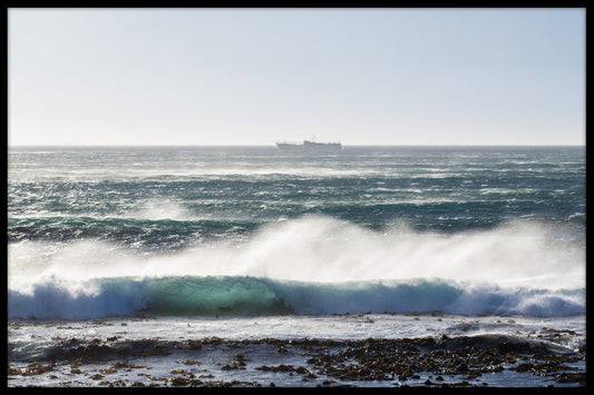 Ocean Waves Ship-poster